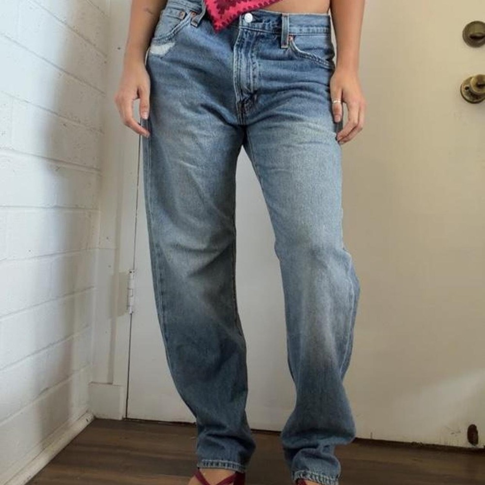 Vintage Levis 550 Baggy Relaxed Fit Jeans Y2K Medium Wash Denim W32 L32